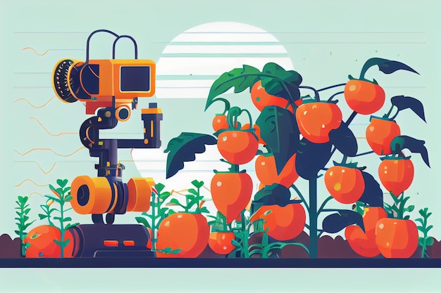 Robotic Watering Farm Plant Automatische irrigatie