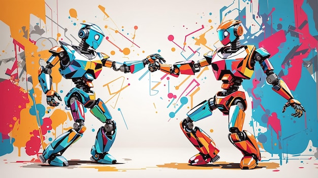 Robots dancing