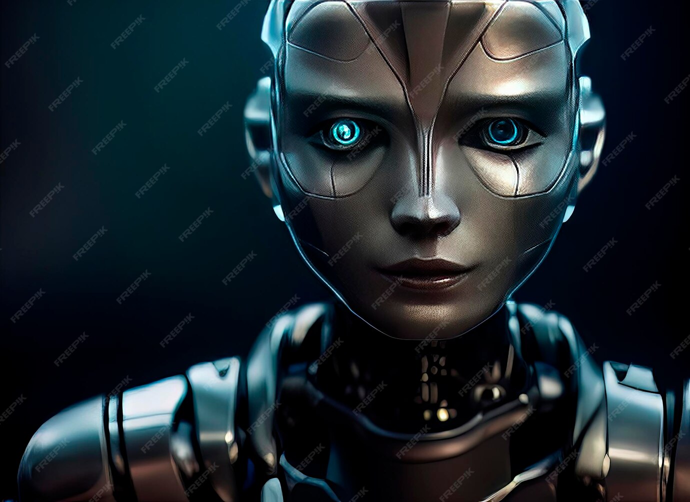 Premium Photo Robots Futuristic interpretation Future 2025 Illustration