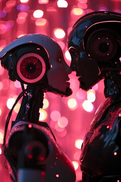 Robots in love Generated by IA