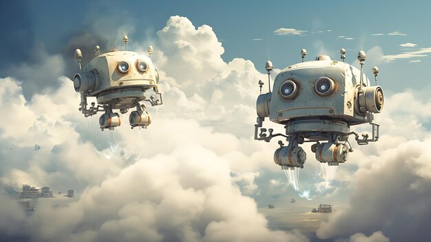 robots with cloud computing technology generative ai