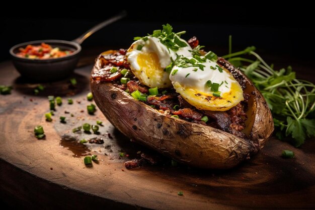 Robust Ribeye and Baked Potato Delight