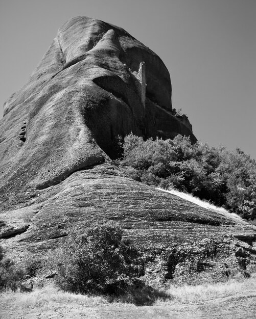 Rock. Black and white photography, landscape