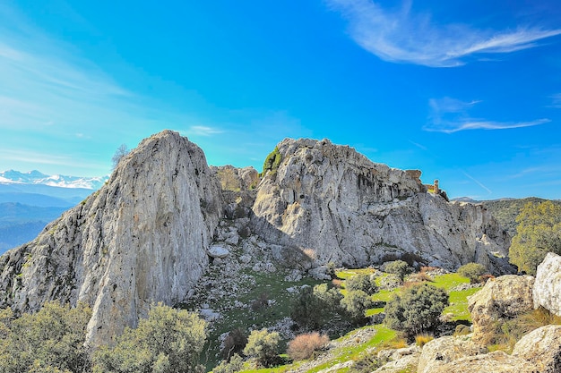 Rock castle of pena de cabrera in diezma granada