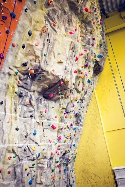 Rock climbing wall