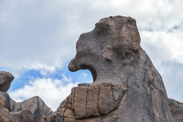 Rock Face в Capo Testa Sardinia