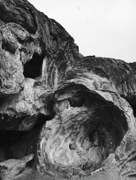 写真 海の岩の形成