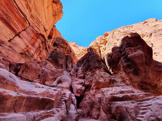 Rock formation in Petra Jordan