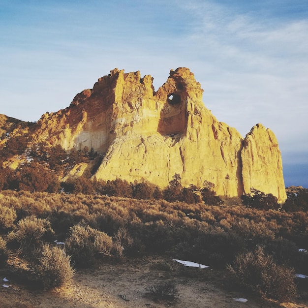 Foto formazione rocciosa nello utah