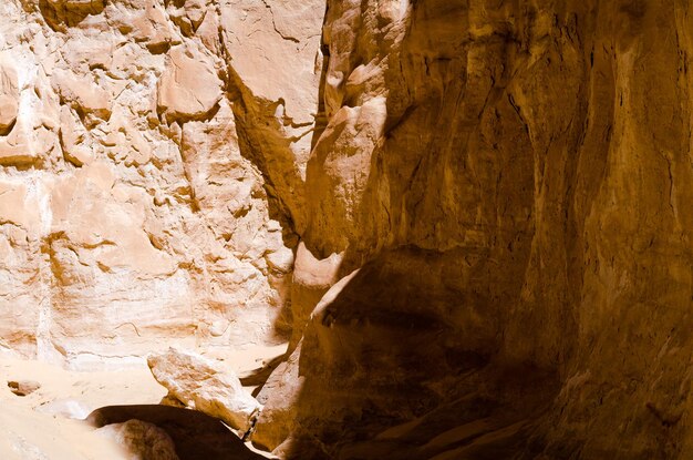 Rock formation in water