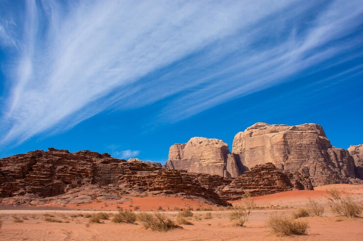 Photo rock formations against blue sky