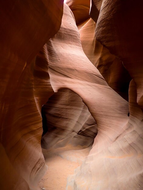 Photo rock formations in cave