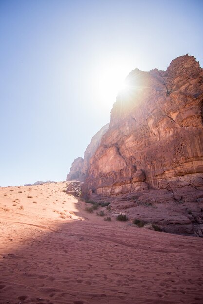 Photo rock formations in desert against sky