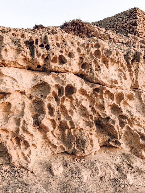 Photo rock formations in desert