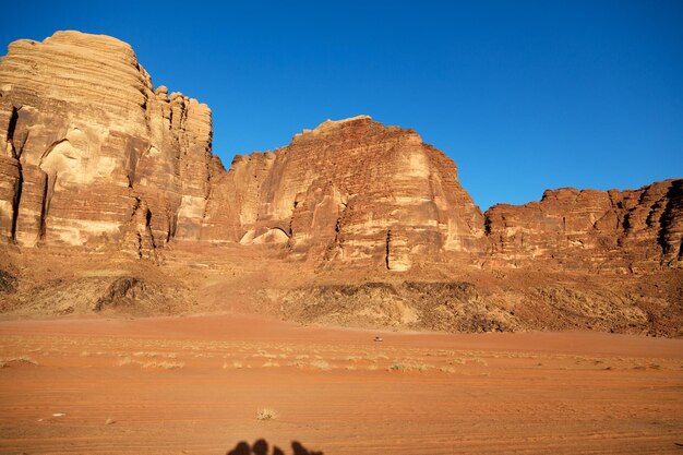 Rock formations in desert