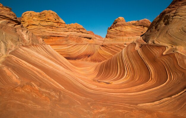 Rock formations in desert