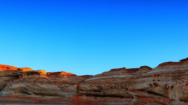 Rock formations in desert