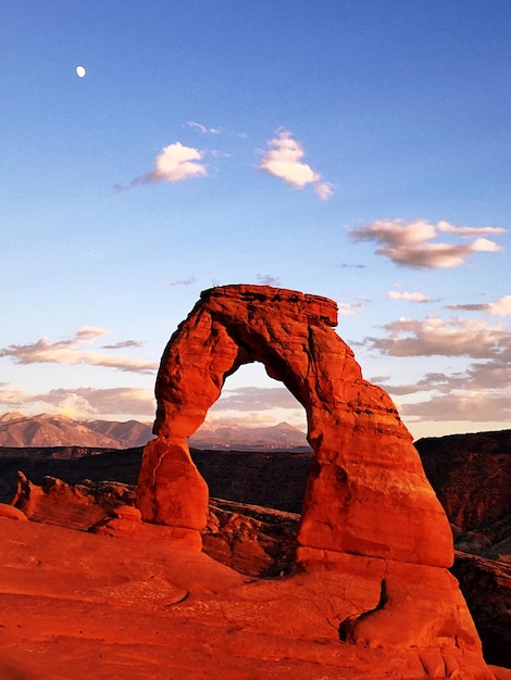 Rock formations in desert