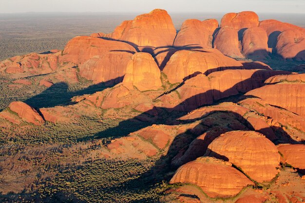 Photo rock formations in desert