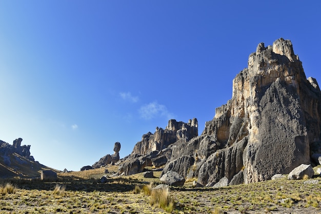 Rock formations in huayllay