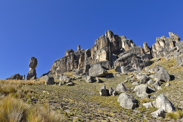 Rock formations in huayllay