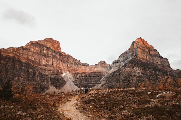 Foto formazioni rocciose sul paesaggio contro il cielo