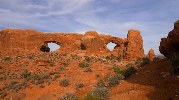 Foto formazioni rocciose sul paesaggio contro il cielo