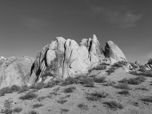 Foto formazioni rocciose sul paesaggio contro il cielo