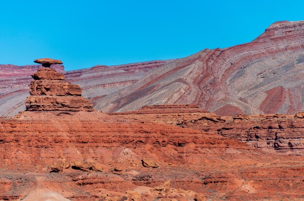 Rock formations on mountain