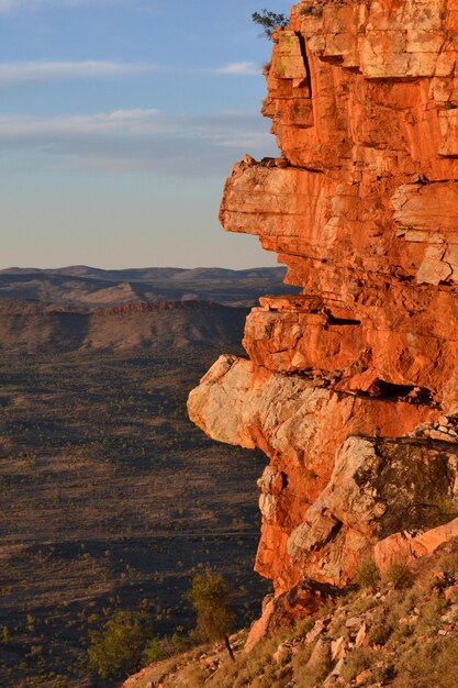 Photo rock formations on mountain