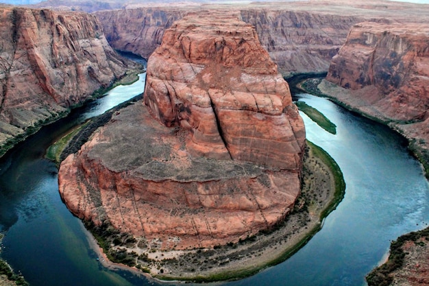 Rock formations in river