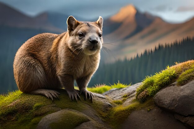 Photo rock hyraxrealistic