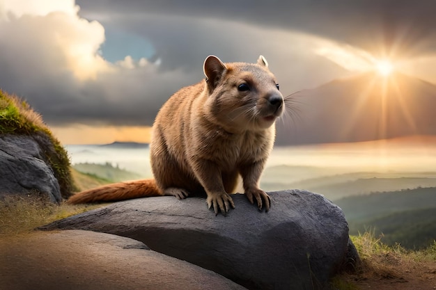 Photo rock hyraxrealistic