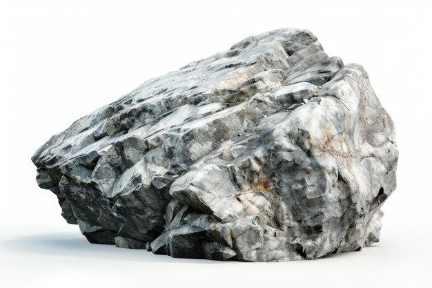 Rock isolated on white background