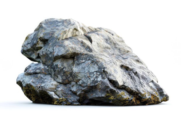 Rock isolated on white background