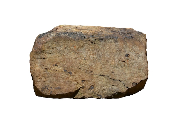 Rock isolated on white background