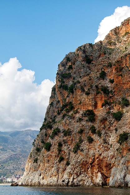 Скалы и Средиземное море в Турции