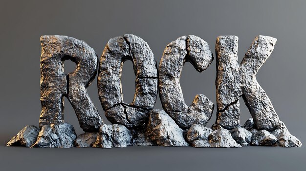rock music genre word text with rocks wallpaper