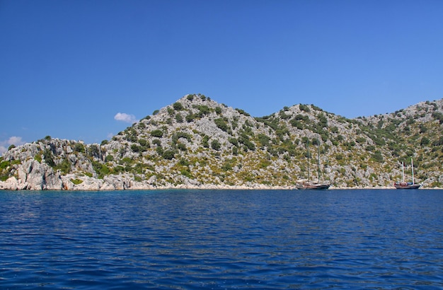 Rock and sea in Turkey