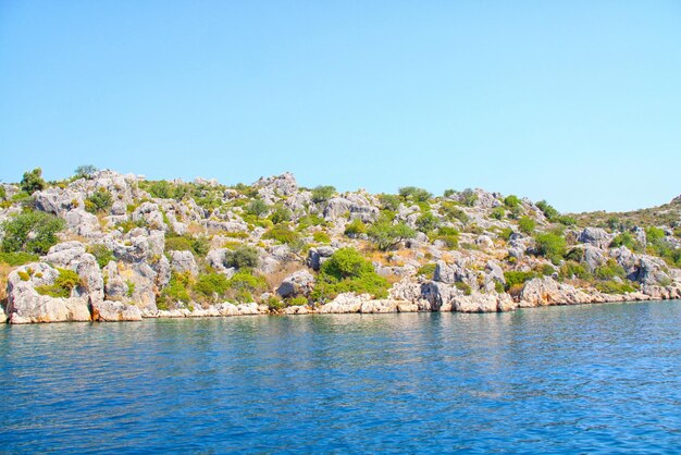 Rock and sea in Turkey