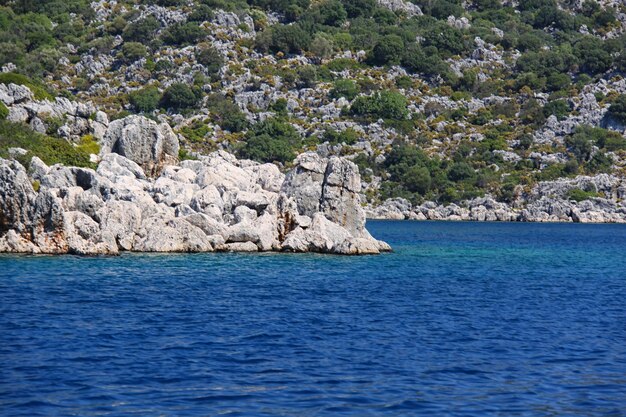 Rock and sea in Turkey