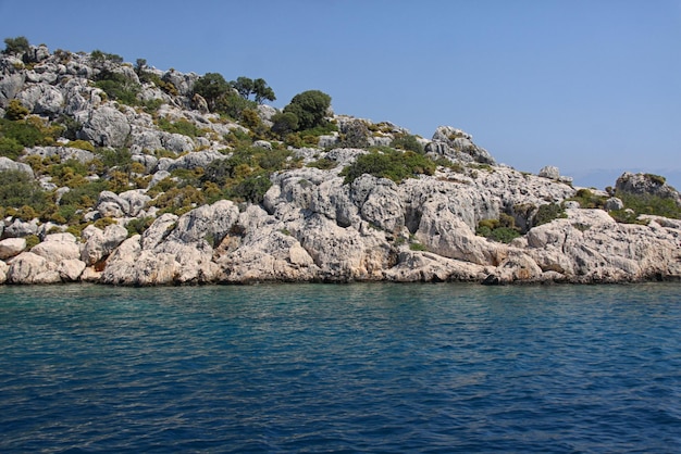 Rock and sea in Turkey