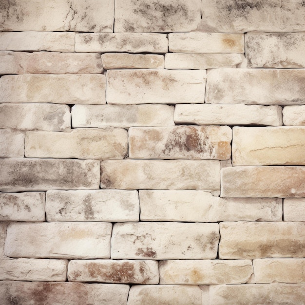 Rock Solid Sophistication Enhance Your Space with Cream and White Brick Wall Textures