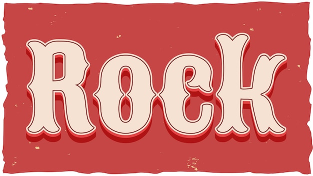 Rock vintage tekst