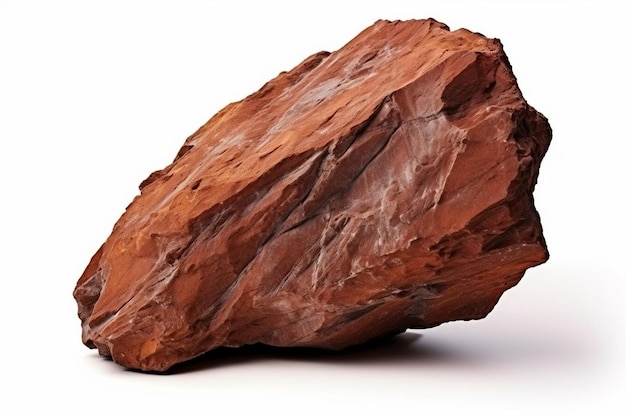 A rock on white background