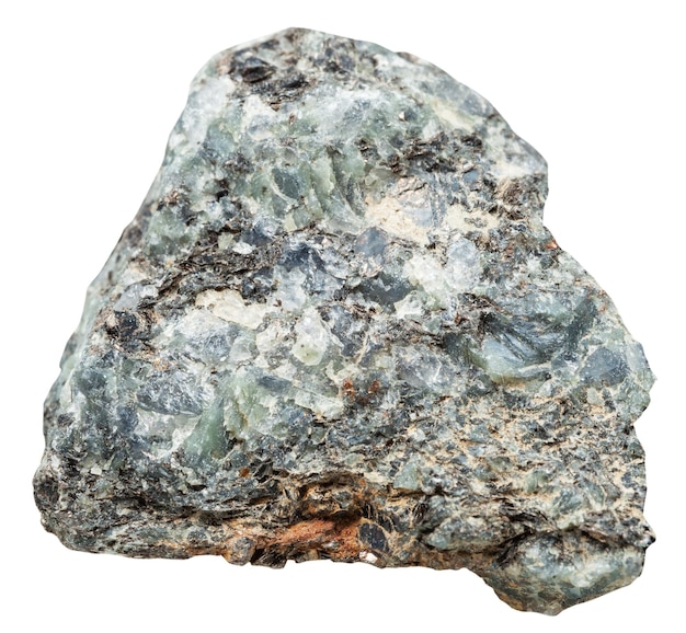 Rock with nepheline and biotite in syenite