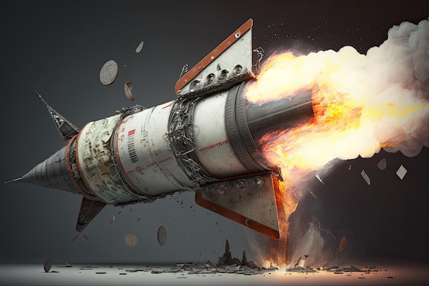 ウクライナで墜落したロケットブースター