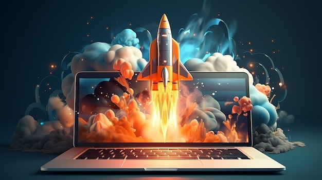 rocket laptop start speed 3d technology