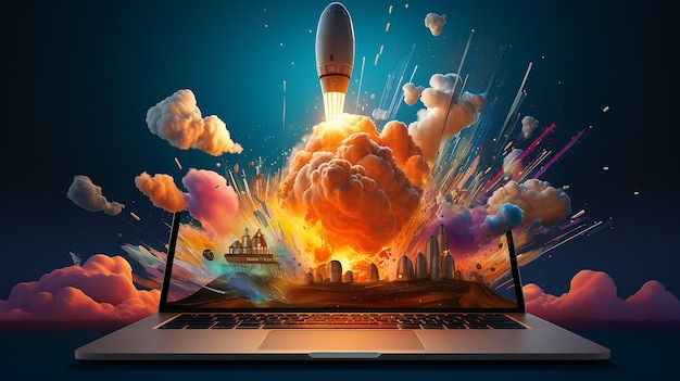 rocket laptop start speed 3d technology