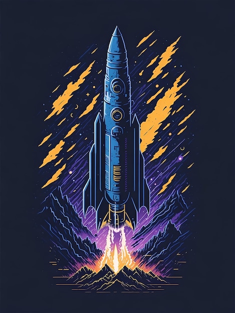 Foto rocket_launch_lost_in_galaxy_ background